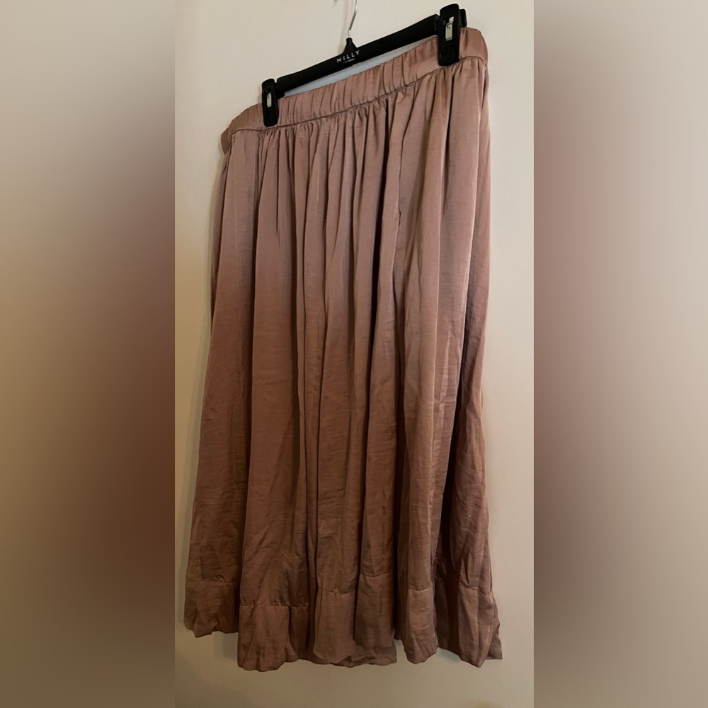Mid calf length Philosophy rose gold skirt